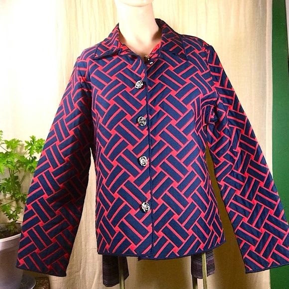 Reversible Red & Blue Light Weight Jacket - Picture 2 of 5